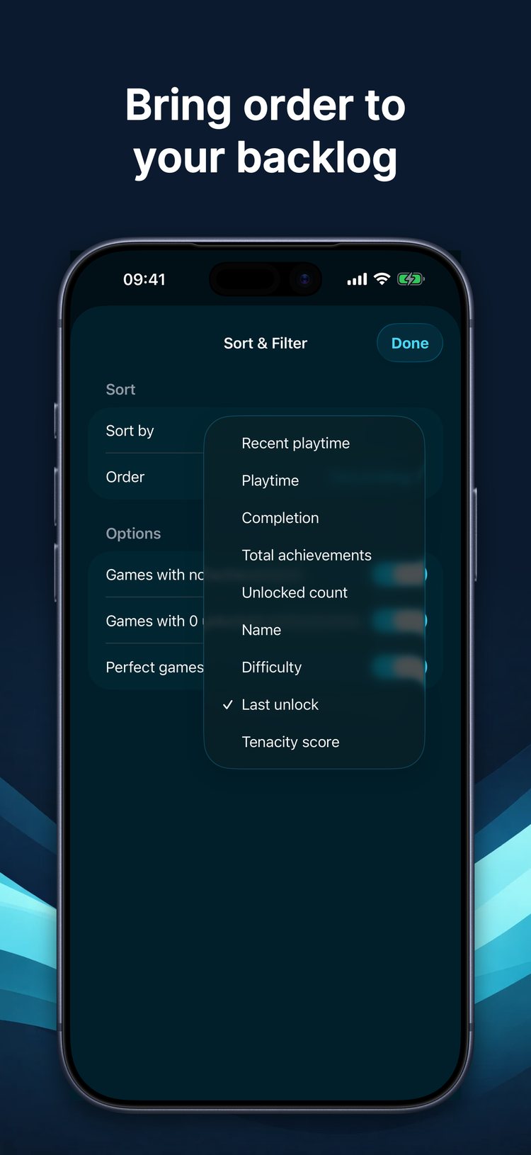 Tenacity iOS screenshot: Bring order to your backlog